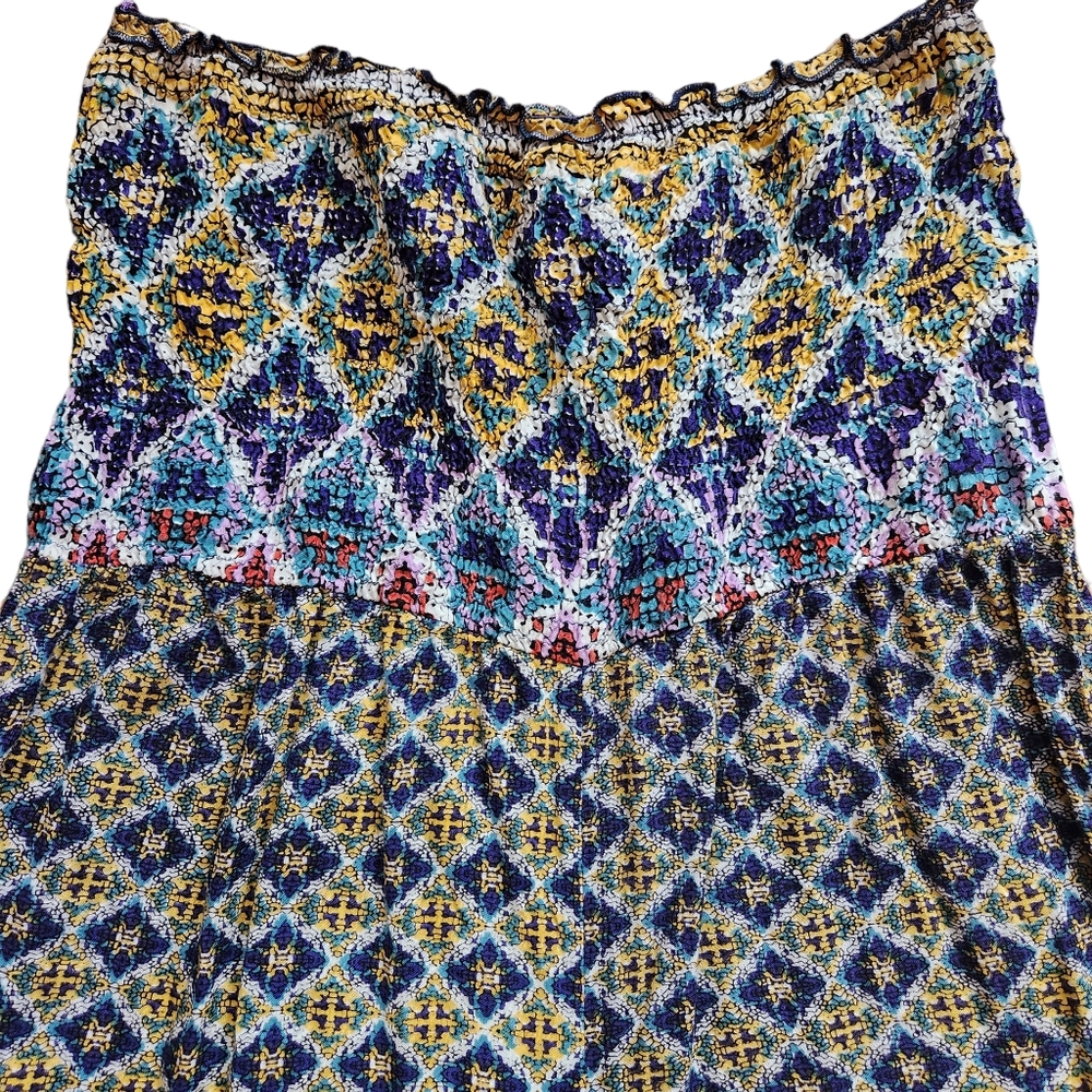 Angie Floral strapless wide-leg romper size medium - Picture 3 of 4